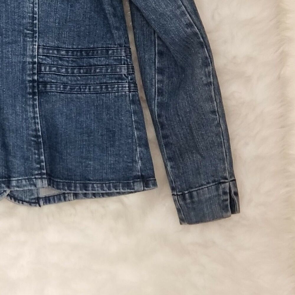 Relativity Button Down Jean Jacket - Size M - Picture 3 of 5